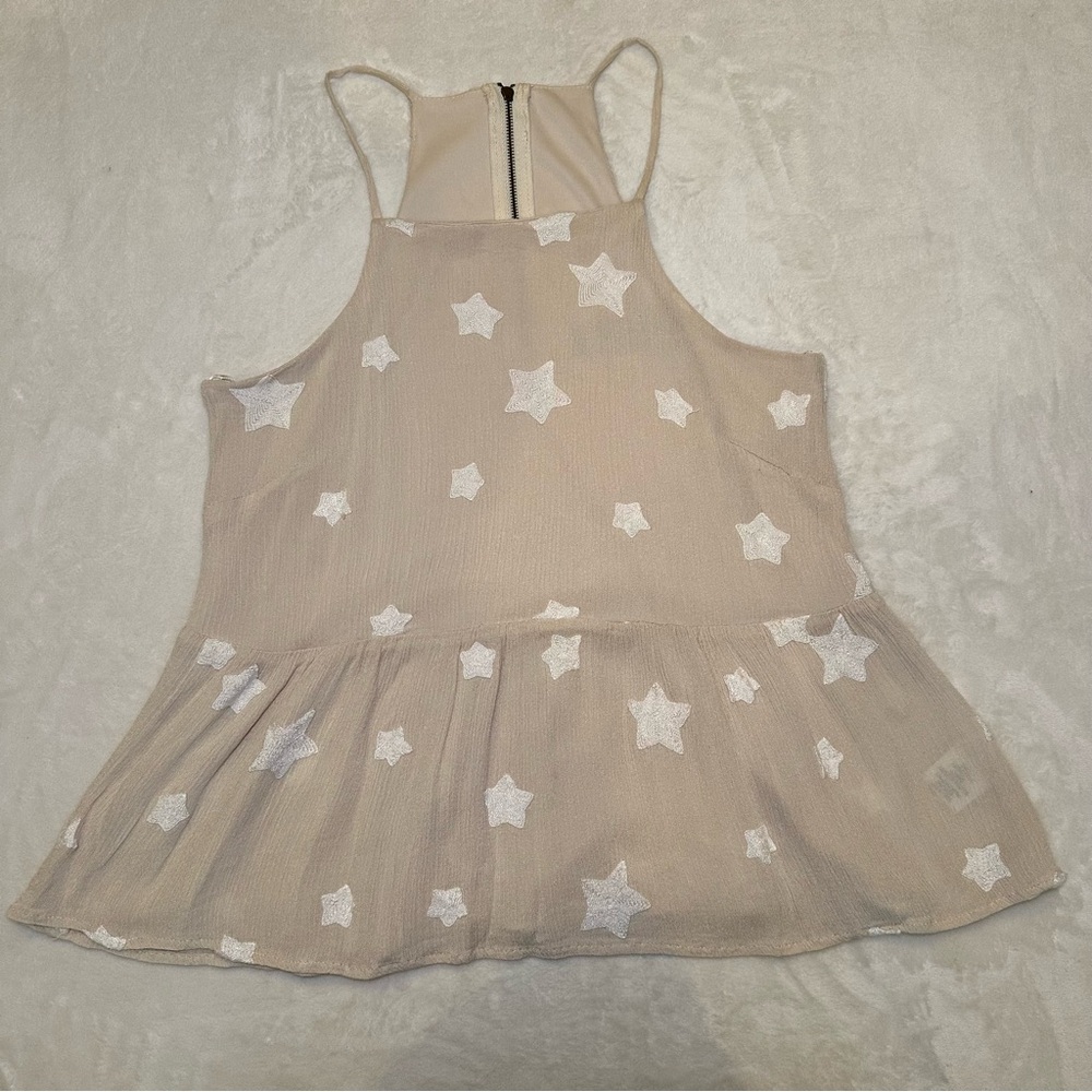 Blue Rain Elegant Cream Star Top from Francesca’s